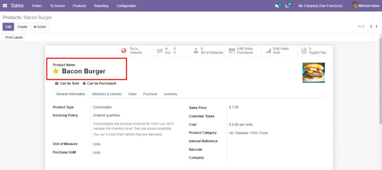 Quản lý bán hàng odoo 15