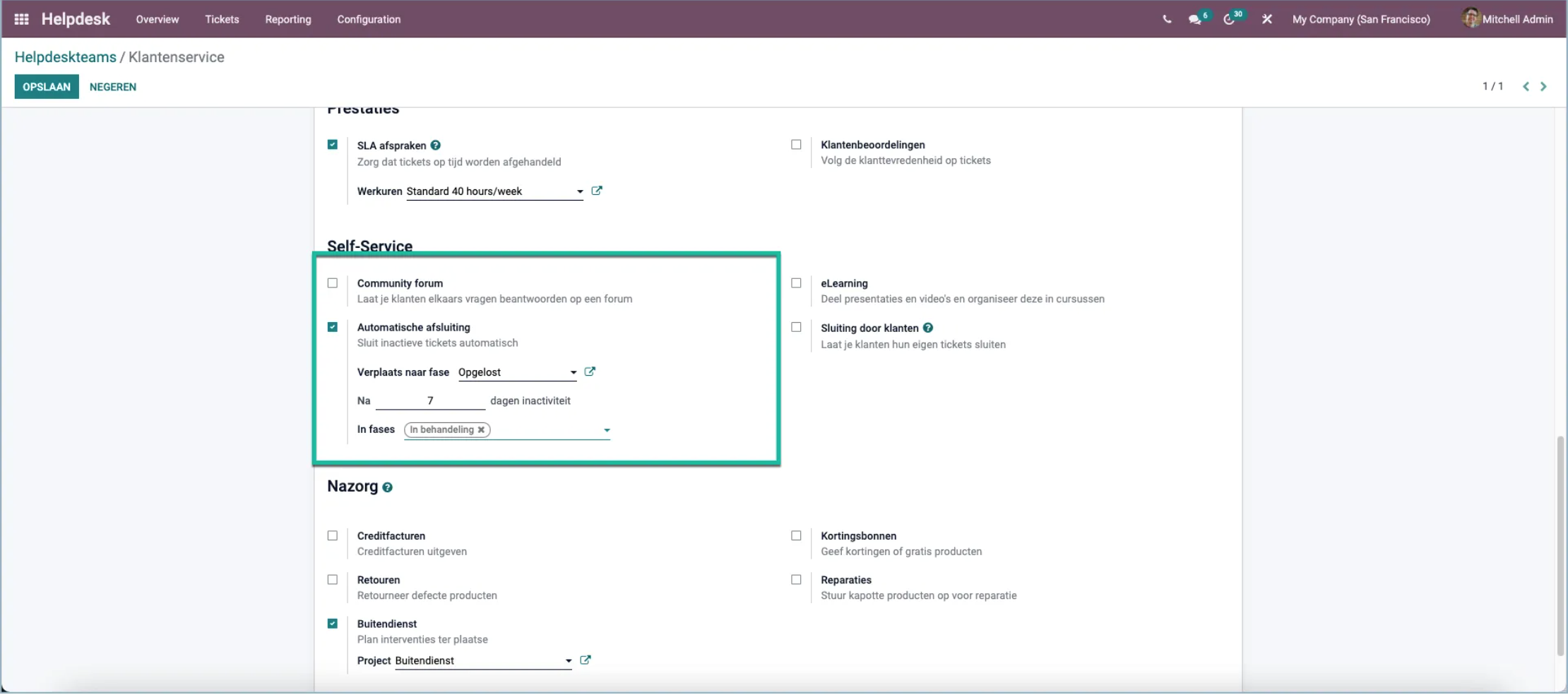 Tính năng mới Odoo 15 Helpdesk