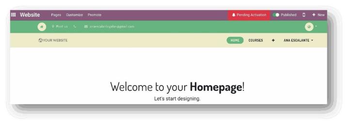 Cách tạo nền tảng Odoo eLearning