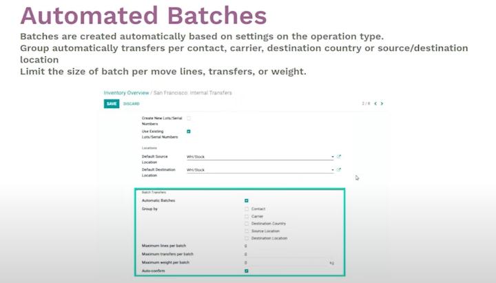 Tính năng mới trong module quản lý kho Odoo 16